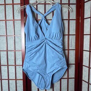 Womans Bathing Suite Powder Blue Small